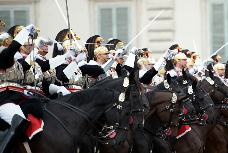 Giardini del Quirinale - Corazzieri