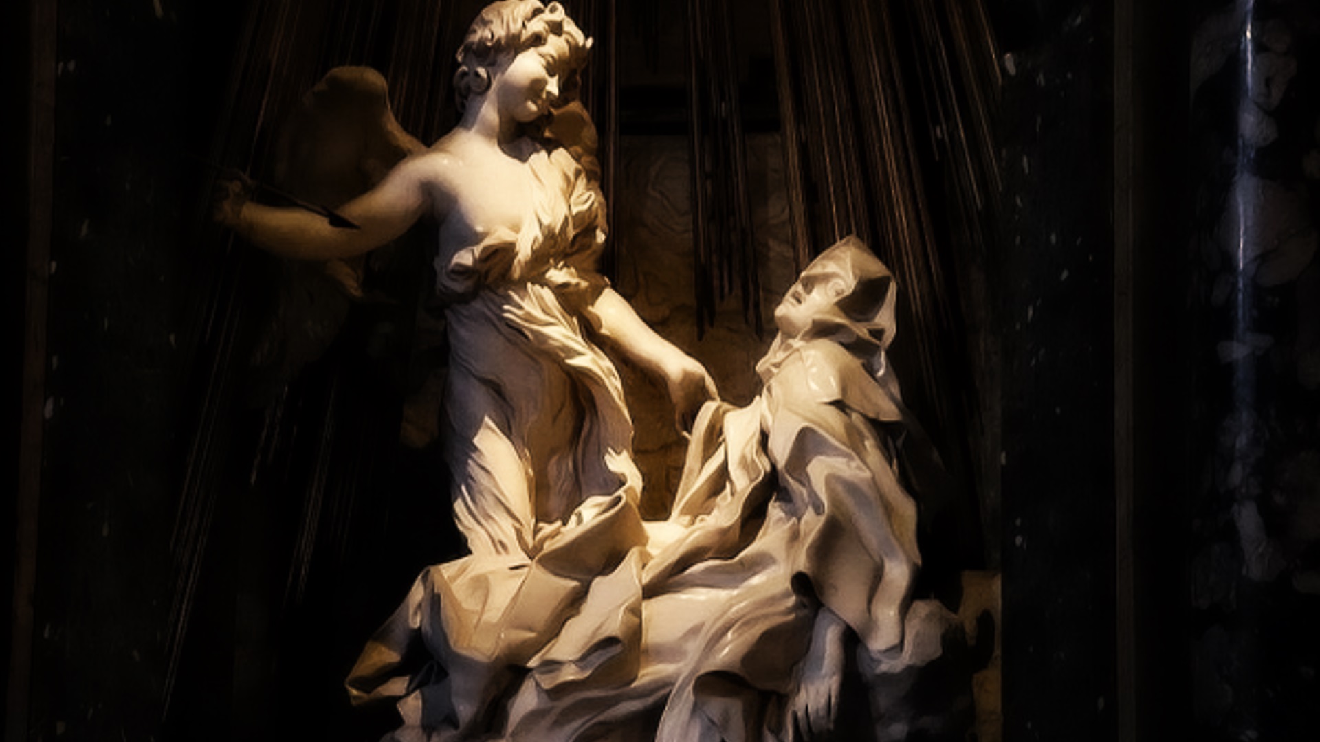 Estasi di Santa Teresa d'Avila, Gian Lorenzo Bernini, Chiesa di Santa Maria della Vittoria, Roma Estasi di Santa Teresa d'Avila, Gian Lorenzo Bernini, Chiesa di Santa Maria della Vittoria, Roma