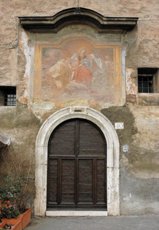 Monastero delle Oblate di Santa Francesca Romana a Tor de' Specchi - Ingresso parte antica