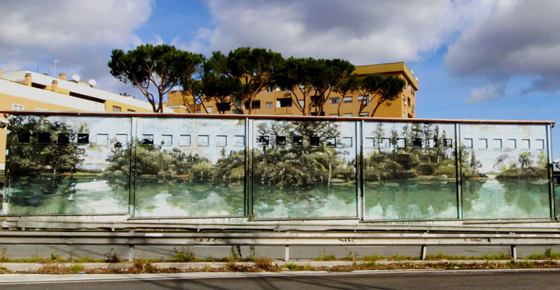 Museo di Casal de' Pazzi - murale esterno