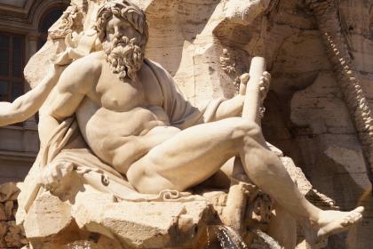 Fontana dei quattro fiumi, particolare - Piazza Navona Fontana dei quattro fiumi, particolare - Piazza Navona