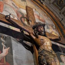 Cappella della SS. Trinità Crocifisso ligneo del Cinquecento Cappella della SS. Trinità Crocifisso ligneo del Cinquecento