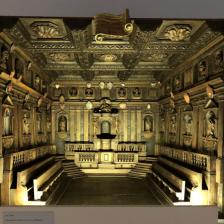 Modello del teatro anatomico dell'Archiginnasio di Bologna, realizzato da M. Caimi.XVIII secolo Modello del teatro anatomico dell'Archiginnasio di Bologna, realizzato da M. Caimi.XVIII secolo