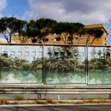 Museo di Casal de' Pazzi - murale esterno