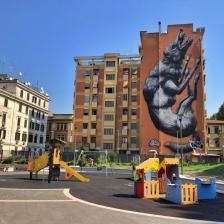 Murales Lupa via Galvani Murales Lupa via Galvani