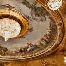 Soffitto del Costanzi, affresco di Annibale Brugnoli_ph Yasuko Kageyama