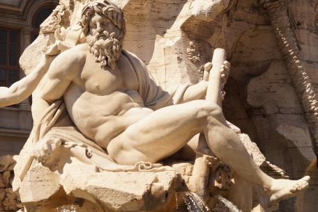 Fontana dei quattro fiumi, particolare - Piazza Navona Fontana dei quattro fiumi, particolare - Piazza Navona