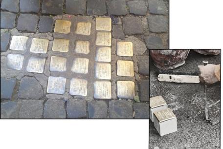 Memorie d’inciampo a Roma, le Stolpersteine Memorie d’inciampo a Roma, le Stolpersteine